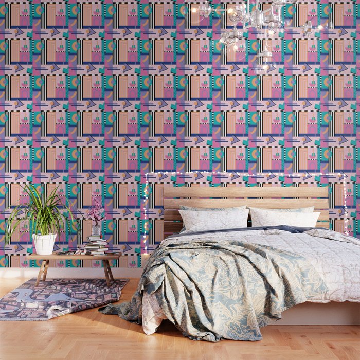 Memphis pattern 84 - 80s / 90s Retro Wallpaper Gallery Image 3