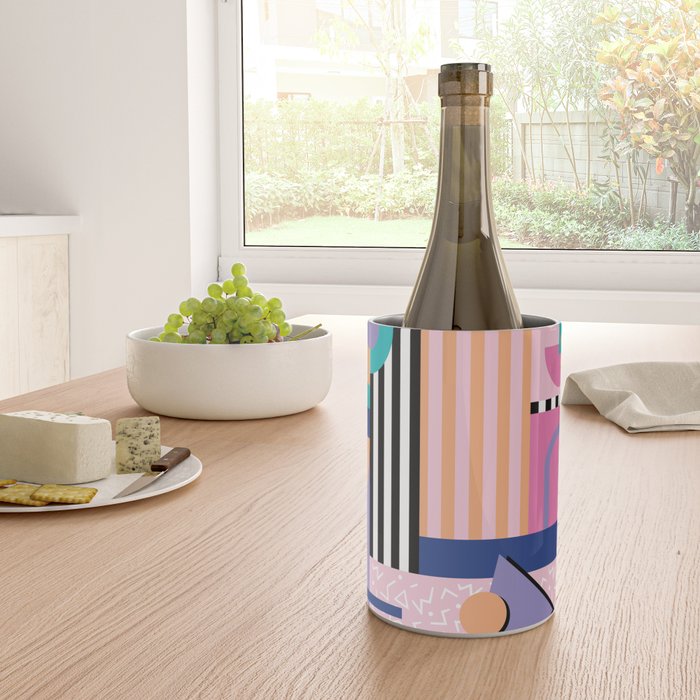 Memphis pattern 84 - 80s / 90s Retro Wine Chiller Gallery Image 4