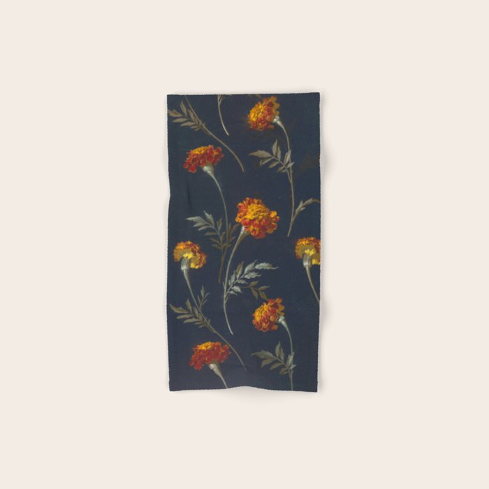 Vintage Marigolds Bath Towel Gallery Image 1