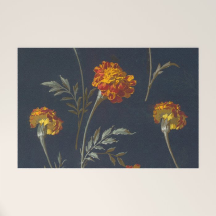 Vintage Marigolds Welcome Mat Gallery Image 1