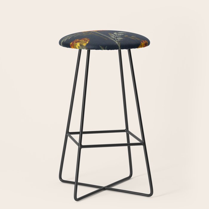 Vintage Marigolds Stool