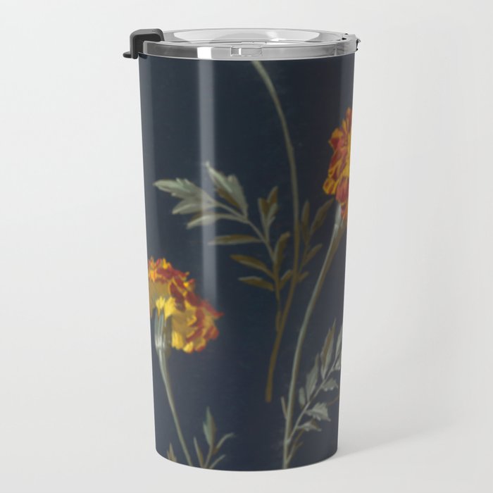 Vintage Marigolds Travel Mug Gallery Image 3