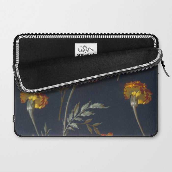 Vintage Marigolds Laptop Sleeve Gallery Image 2