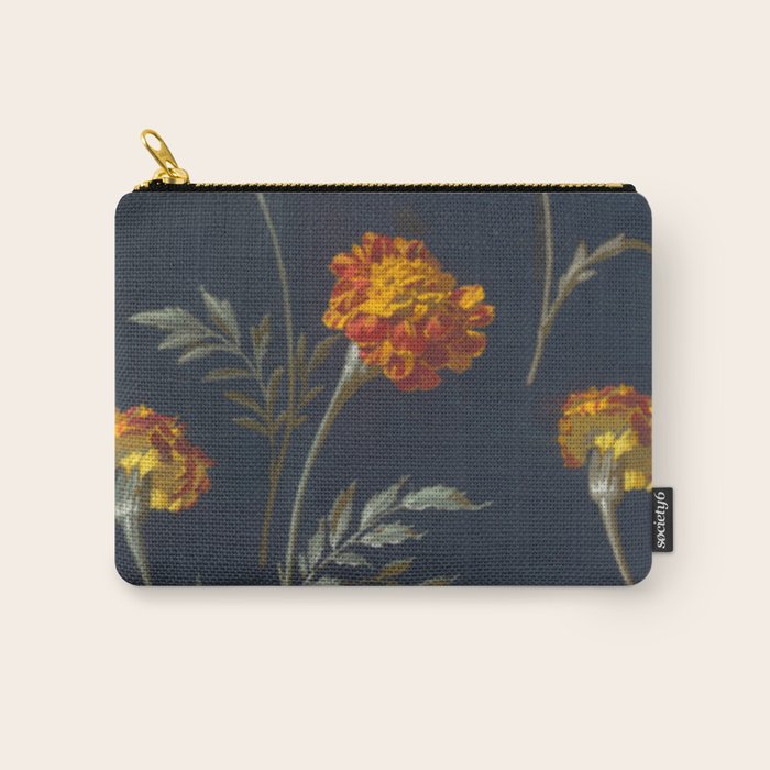 Vintage Marigolds Carry All Pouch Gallery Image 1