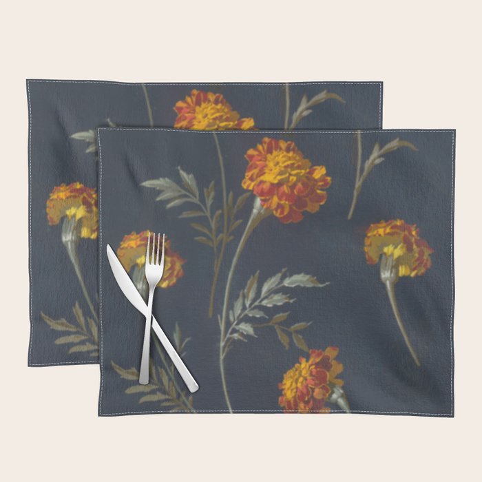 Vintage Marigolds Placemat Gallery Image 1