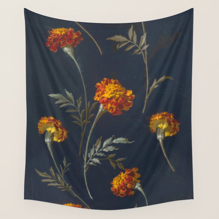 Vintage Marigolds Wall Tapestry Gallery Image 4