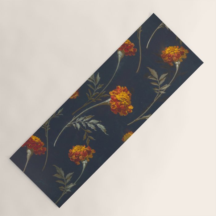 Vintage Marigolds Yoga Mat Gallery Image 1