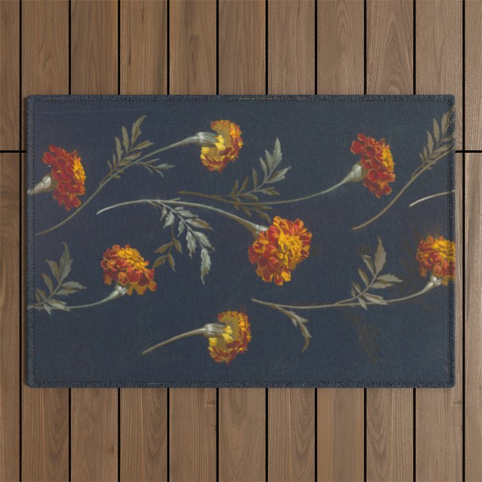 Vintage Marigolds Outdoor Rug Gallery Image 1