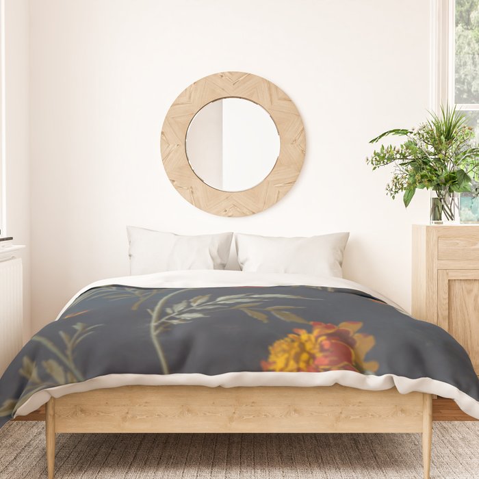 Vintage Marigolds Duvet Cover Gallery Image 3