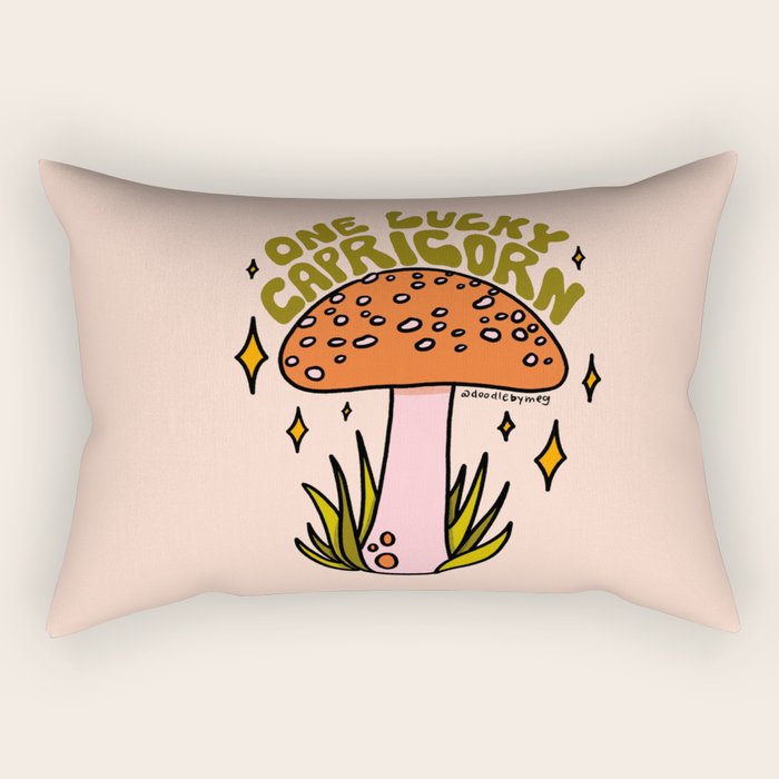 One Lucky Capricorn Rectangular Pillow Gallery Image 2