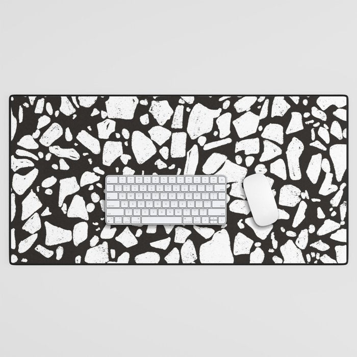 Black marble Desk Mat Gallery Image 1