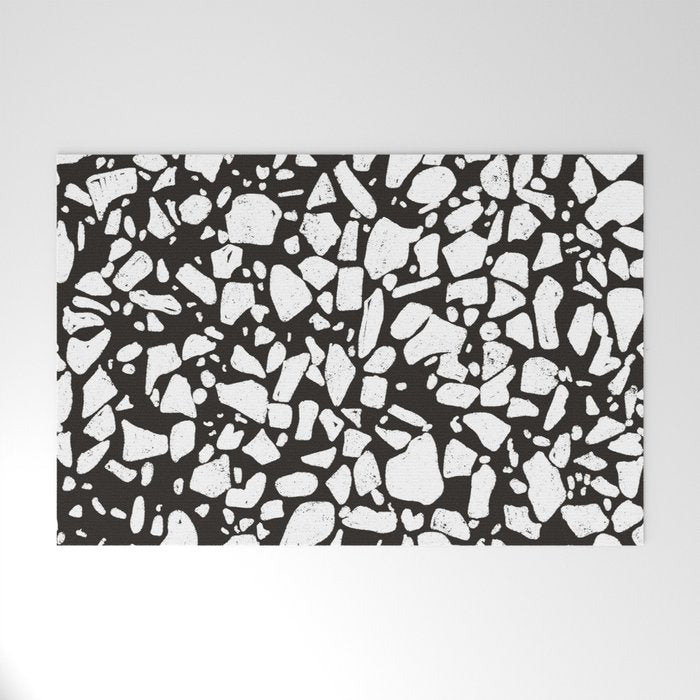 Black marble Welcome Mat Gallery Image 1