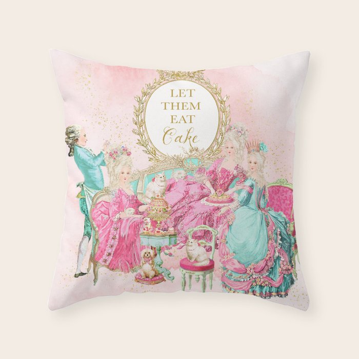Let them eat cake Throw Pillow Gallery Image 1