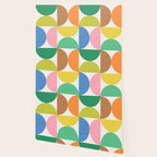 Mid Century Modern Shapes - Multi Color Wallpaper Gallery Image 2