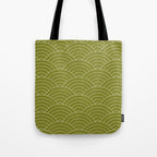 Waves (Matcha) Tote Bag Gallery Image 1
