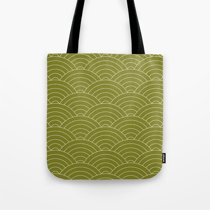 Waves (Matcha) Tote Bag Gallery Image 1