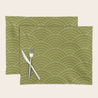 Waves (Matcha) Placemat Gallery Image 1