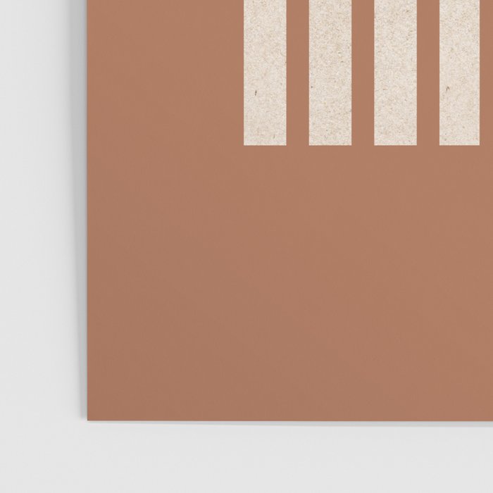 Woodblock arch terracotta Poster Gallery Image 3