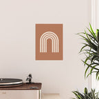 Woodblock arch terracotta Poster Gallery Image 2