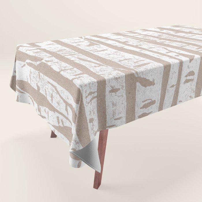 Woodcut Birches Tablecloth Gallery Image 1