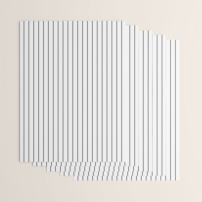 Minimal Arch IV Black and White Modern Geometric Lines Wrapping Paper Gallery Image 3