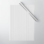 Minimal Arch IV Black and White Modern Geometric Lines Wrapping Paper Gallery Image 1