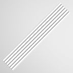 Minimal Arch IV Black and White Modern Geometric Lines Table Runner Gallery Image 3