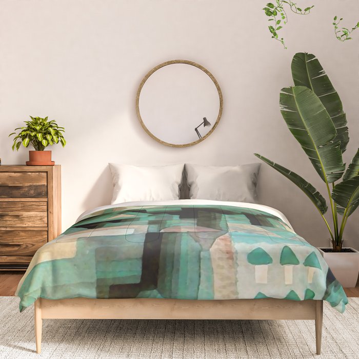 Paul Klee "Dream city" Comforter Gallery Image 3