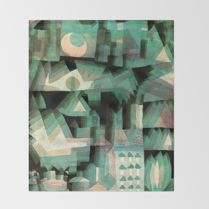 Paul Klee "Dream city" Throw Blanket Gallery Image 2