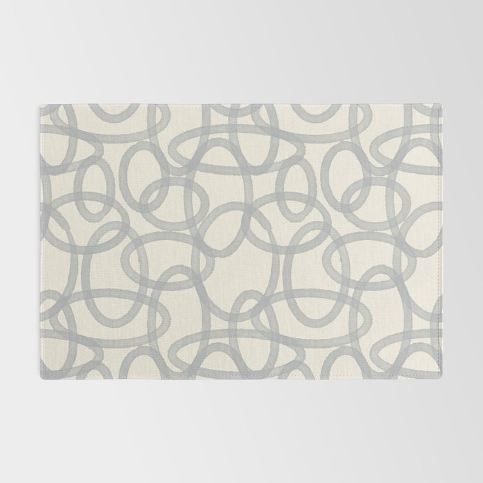 Watercolor Circles - Blue Cream Rug Gallery Image 2