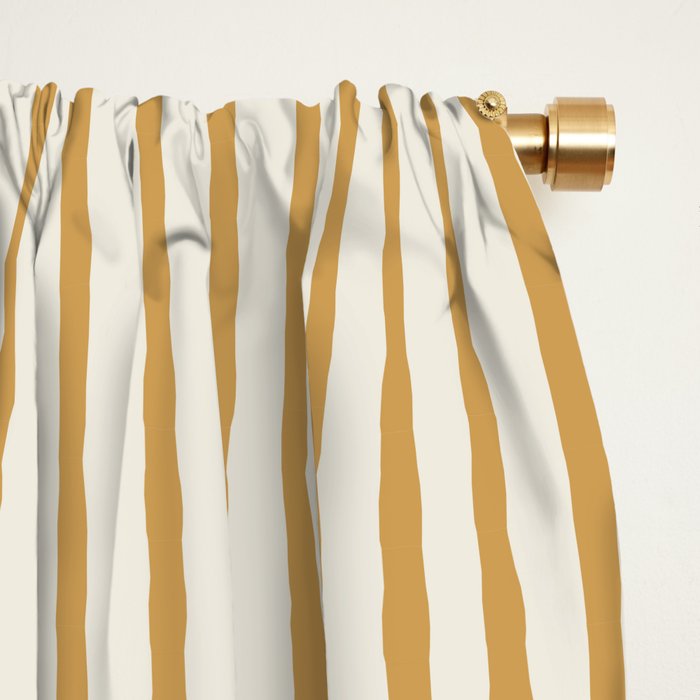Quarter Circle Lines - Gold Green Window Curtain Gallery Image 2