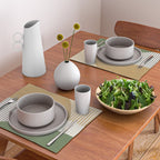 Quarter Circle Lines - Gold Green Placemat Gallery Image 2