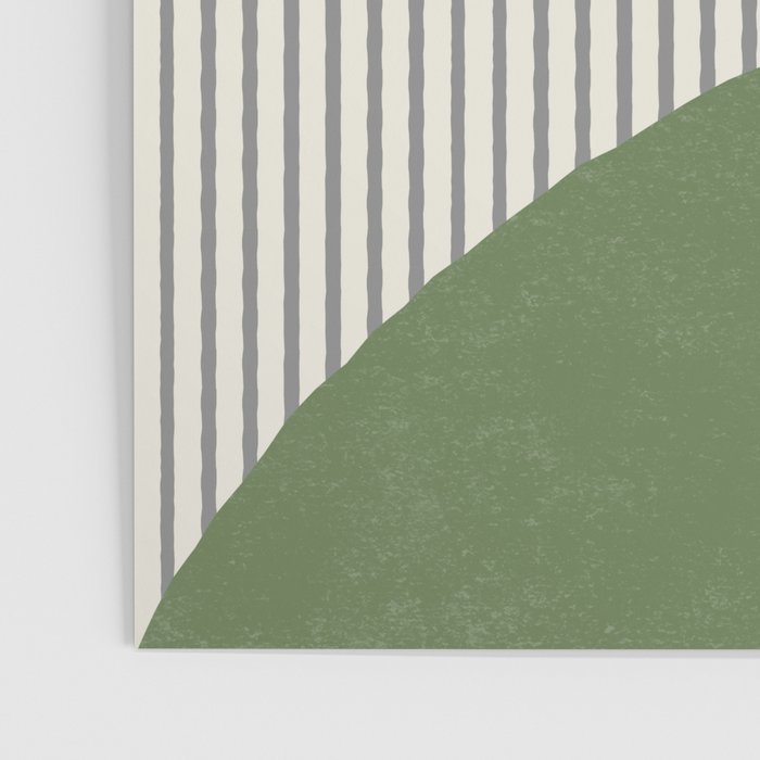 Quarter Circle Lines - Gold Green Poster Gallery Image 3