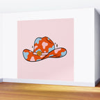 Cancer Cowboy Hat Wall Mural Gallery Image 2