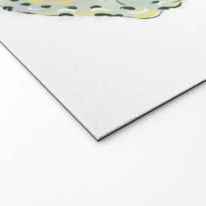 Exquisite Light Green Watercolour Butterfly Welcome Mat Gallery Image 2