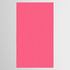 Ultra Fine Stripes Vertical Pattern in Preppy Pink and Red Tablecloth Gallery Image 2