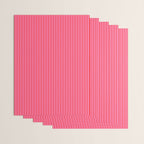 Ultra Fine Stripes Vertical Pattern in Preppy Pink and Red Wrapping Paper Gallery Image 3
