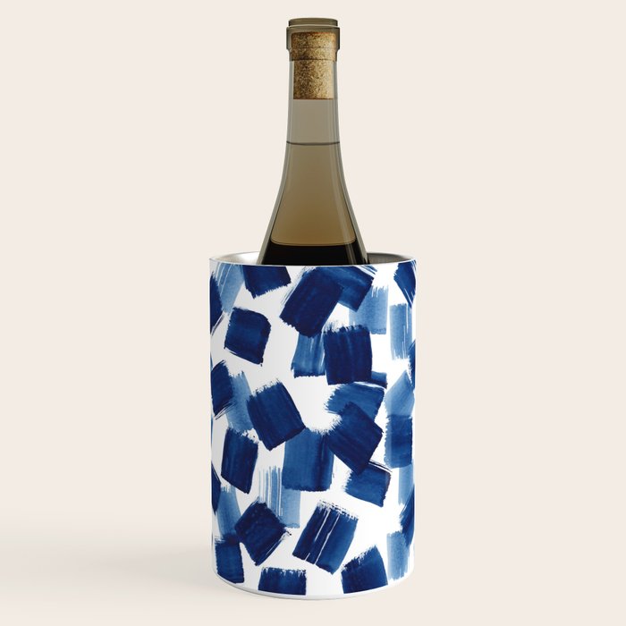 Indigo Brush Strokes | No.1 Wine Chiller Gallery Image 2