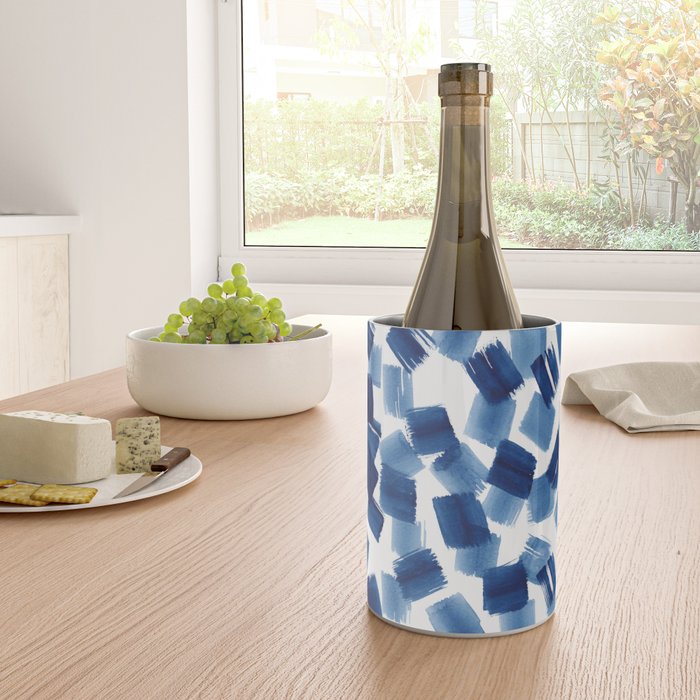 Indigo Brush Strokes | No.1 Wine Chiller Gallery Image 4