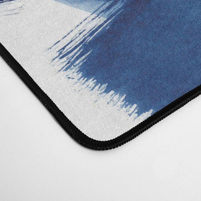 Indigo Brush Strokes | No.1 Desk Mat Gallery Image 4