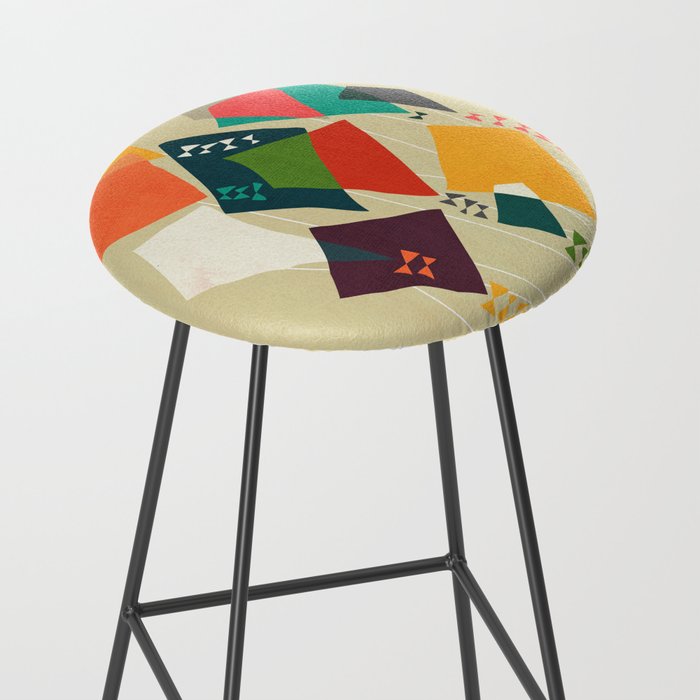 Whimsical kites Stool Gallery Image 2