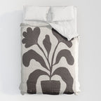 Linocut Flowers #2 Comforter Gallery Image 6