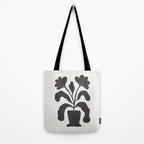 Linocut Flowers #2 Tote Bag Gallery Image 2