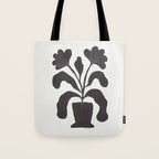 Linocut Flowers #2 Tote Bag Gallery Image 1
