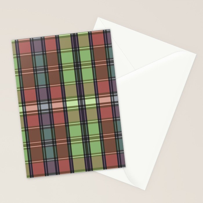 Fusion Colorful Toned Grids C Stationery Card Gallery Image 2