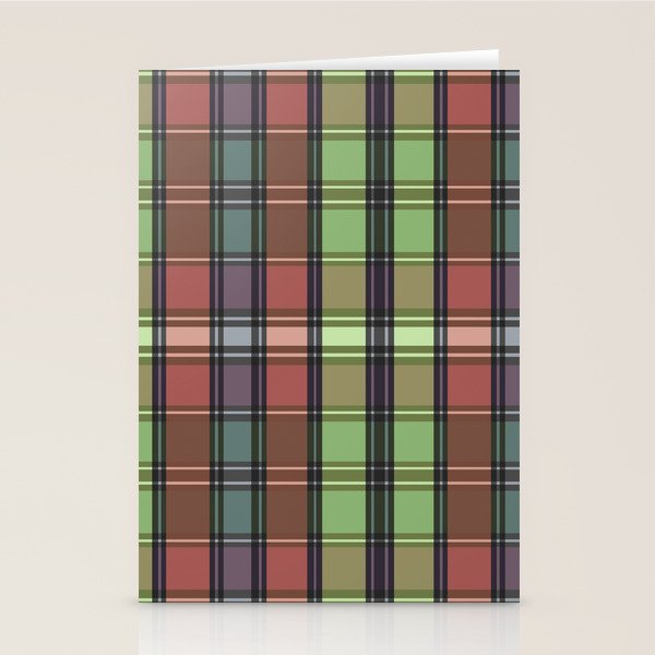 Fusion Colorful Toned Grids C Stationery Card Gallery Image 2