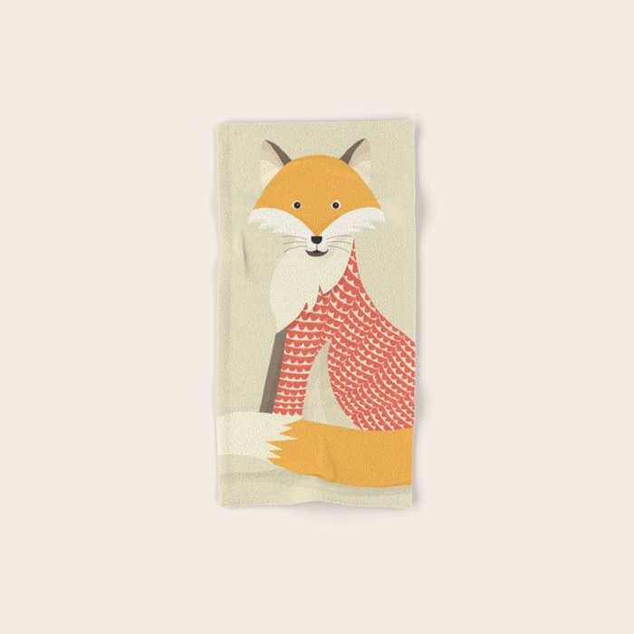 Whimsical Red Fox Bath Towel Gallery Image 1