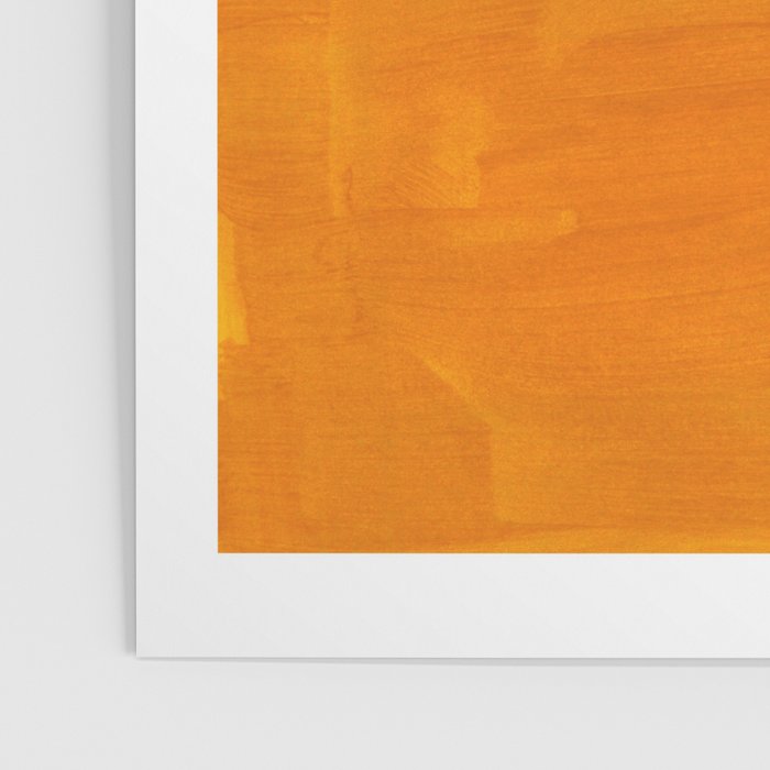 Burnt Orange Yellow Ochre Mid Century Modern Abstract Minimalist Rothko Color Field Squares Poster Gallery Image 3