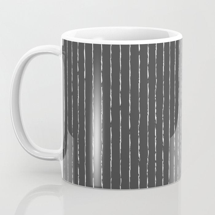 Lines II (Dark Gray) Coffee Mug Gallery Image 3