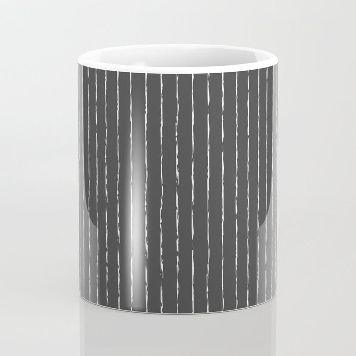 Lines II (Dark Gray) Coffee Mug Gallery Image 4